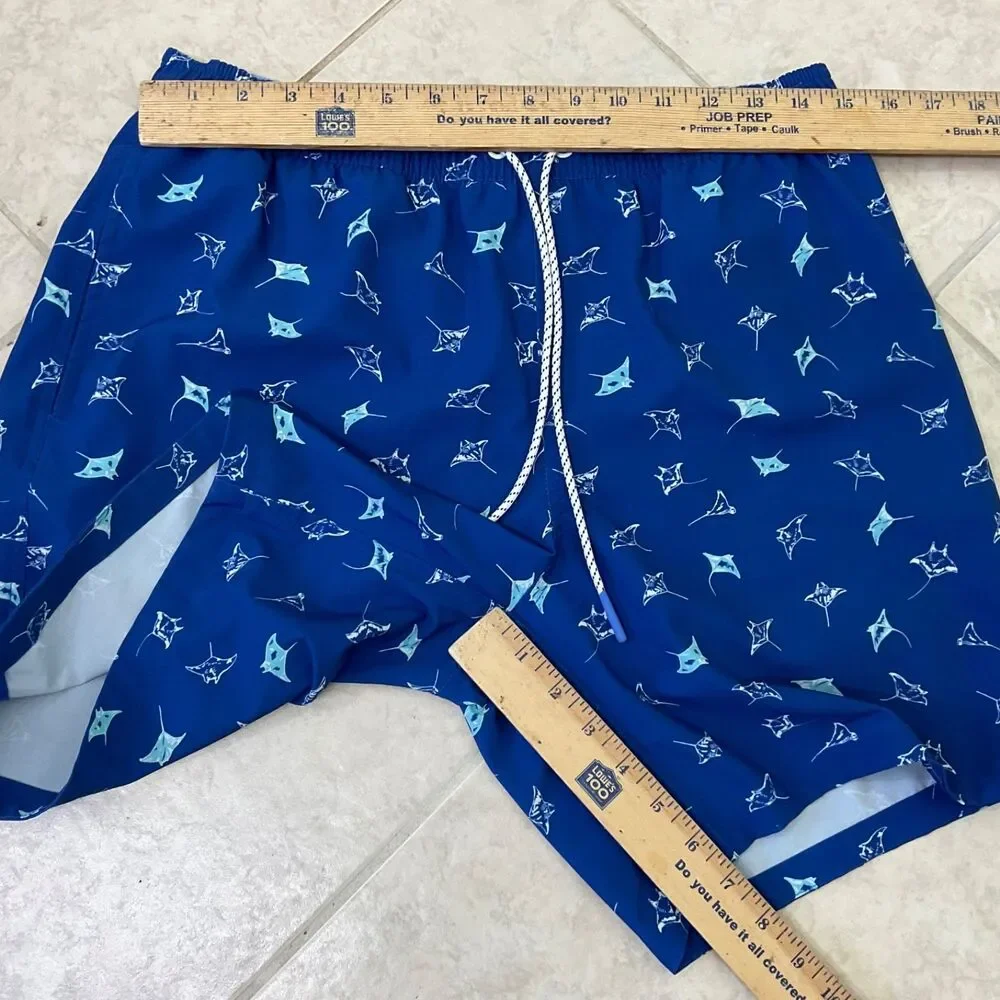 Bonobos Men's  Swim Trunks Size Medium Blue 7 Inch Inseam